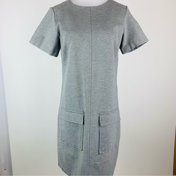 Banana Republic Dresses & Skirts - Banana Republic Gray Ponte Front Pocket Dress Medium